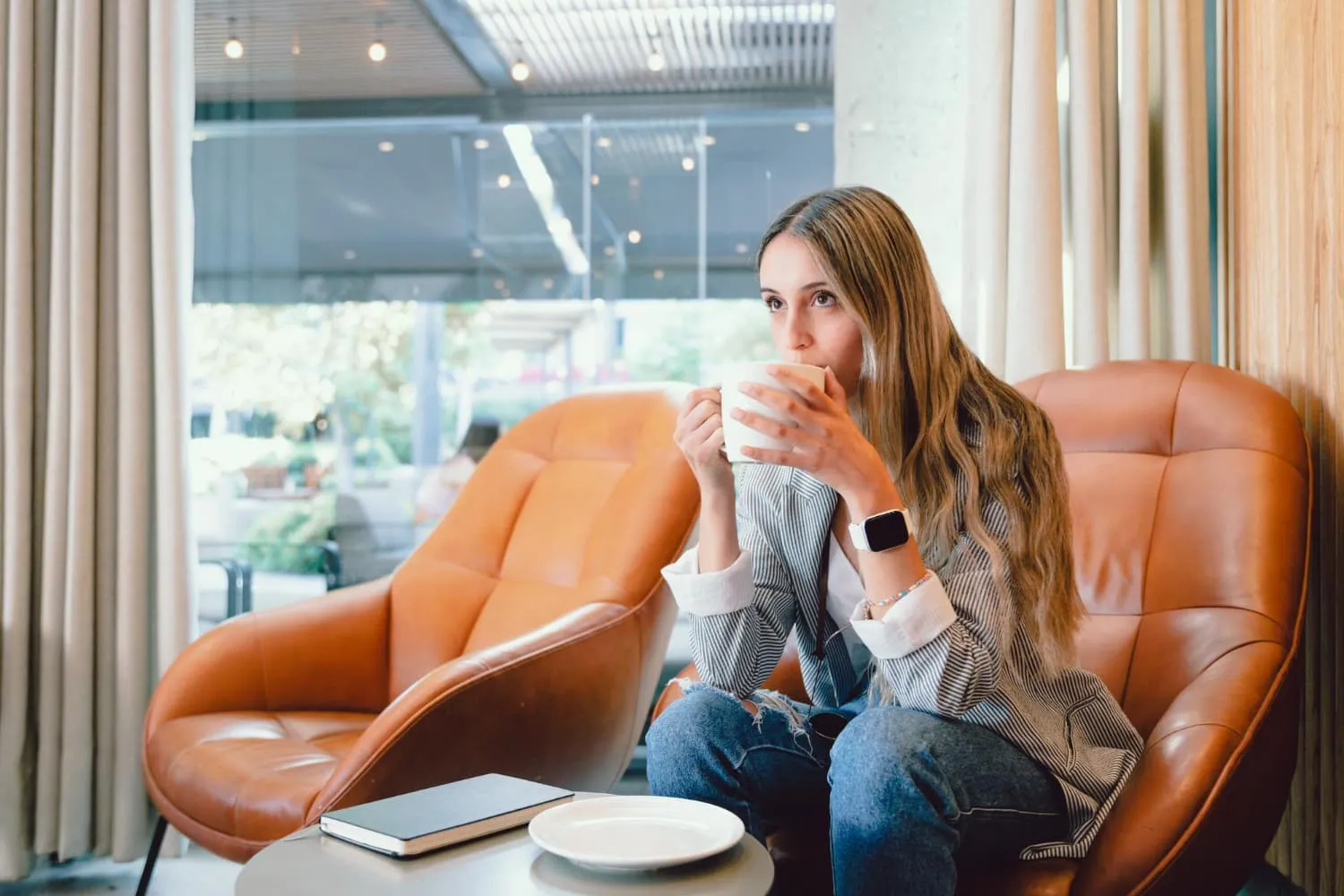 Customer lounge seating